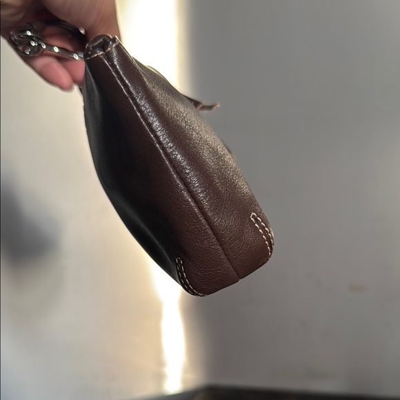 Coach Brown Leather Wristlet - Picture 5 of 10